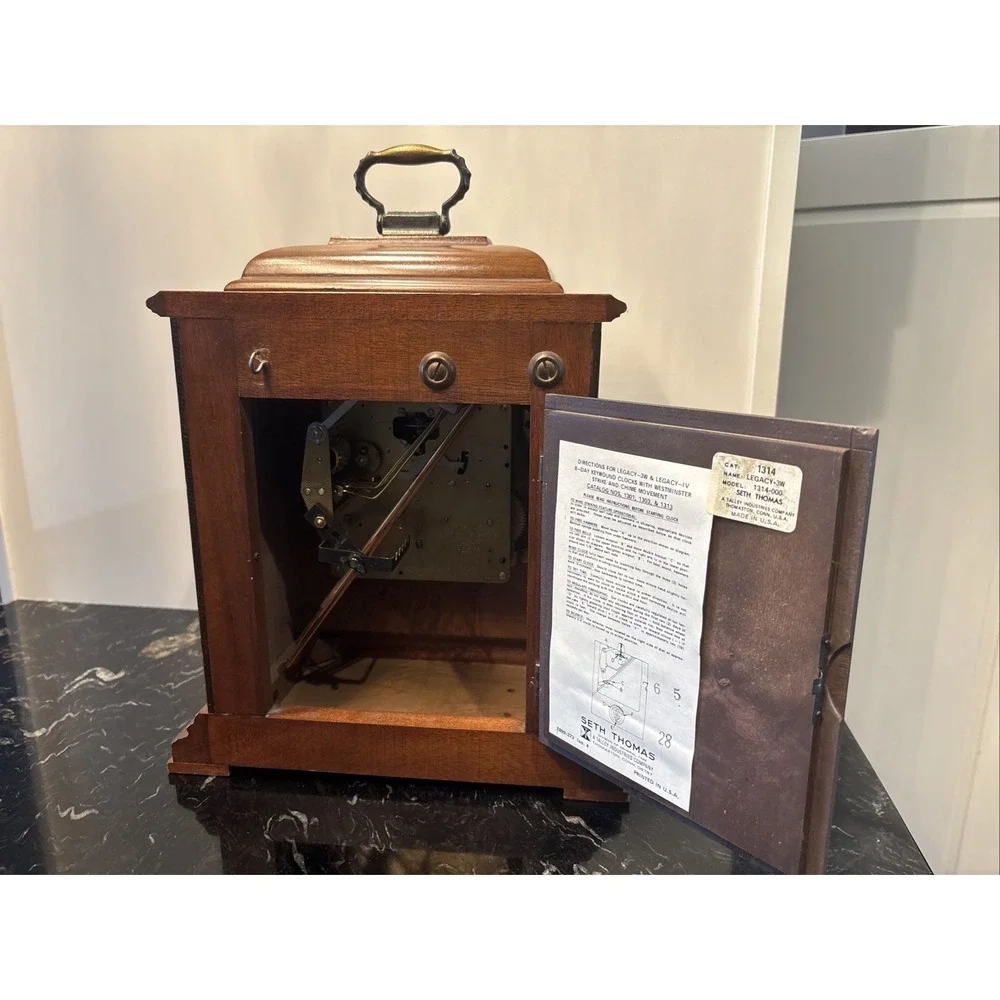 Seth Thomas LEGACY Chime MANTLE CLOCK 3W 1314-000 W/Key